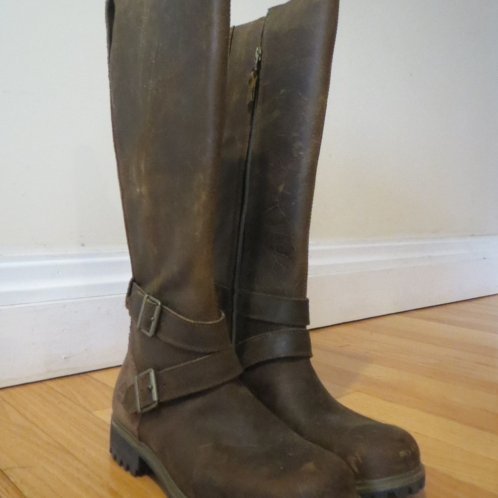Timberland Women's Tall Cowhide Leather Insulated Winter Boots - Picture 2 of 8